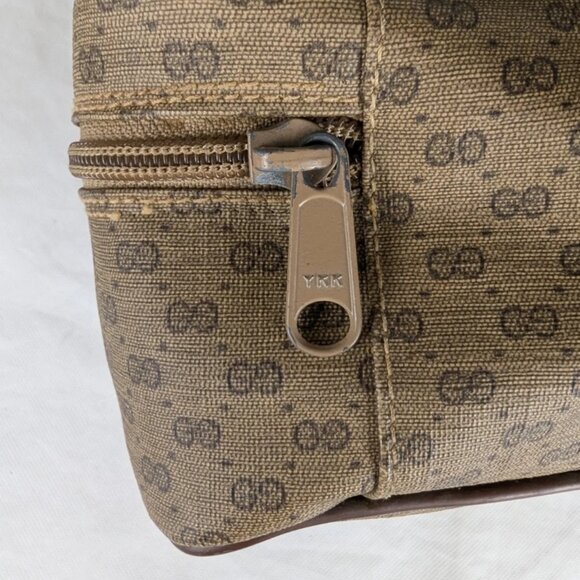 Authentic GUCCI Globe-Trotter Large Pouch Leather Vanity Case Made in Italy - Picture 9 of 11